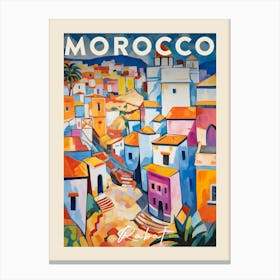 Rabat Morocco 1 Fauvist Painting Travel Poster Canvas Print