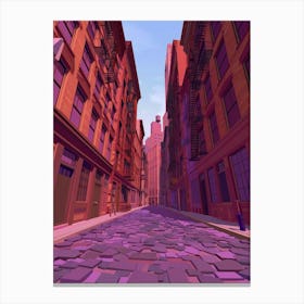 Street In New York City Canvas Print