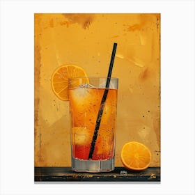 Cocktail With Orange Slices 3 Canvas Print