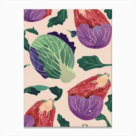 Abstract Cabbage Pattern 2 Canvas Print