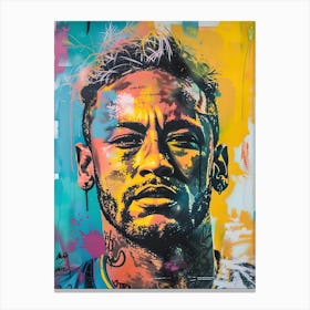 Pop art Neymar Jr Canvas Print