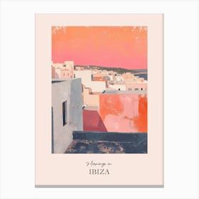 Mornings In Ibiza Rooftops Morning Skyline 1 Canvas Print