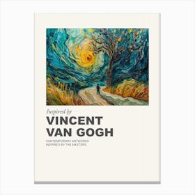 Museum Poster Inspired By Vincent Van Gogh 4 Canvas Print