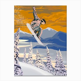 Snowboarder Canvas Print