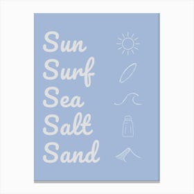 Sun Surf Sea Salt Sand Parchment Toile