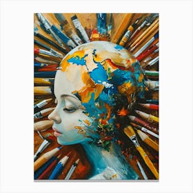 World Of Pencils Canvas Print