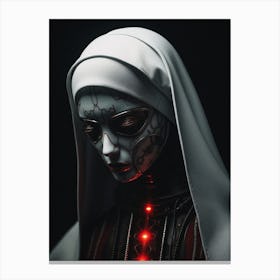 Cyborg Nun Canvas Print