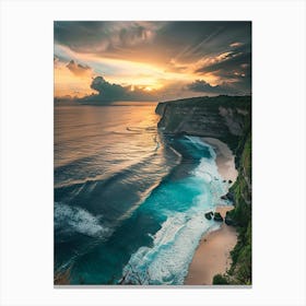 Sunset In Bali Canvas Print