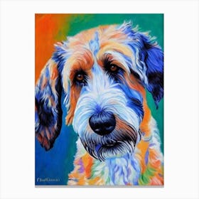 Otterhound Fauvist Style dog Canvas Print