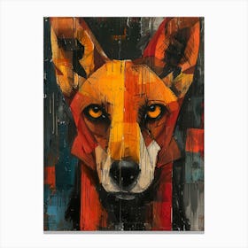 Abstract Fox Canvas Print