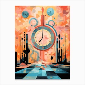 Time Abstract Geometric Illustration 13 Canvas Print