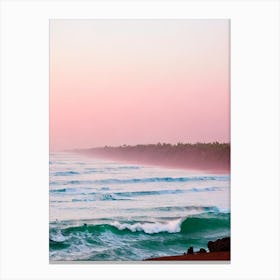 Colva Beach, Goa, India Pink Photography 1 Canvas Print
