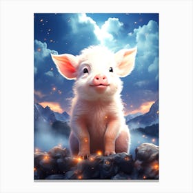 Pig In The Sky 2 Canvas Print