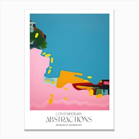 Pop Colour Abstract Painting 3 Exhibition Poster Canvas Print