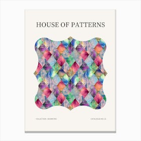 Geometric Pattern Poster 25 Canvas Print