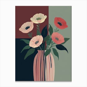 Flowers In A Vase 55 Canvas Print