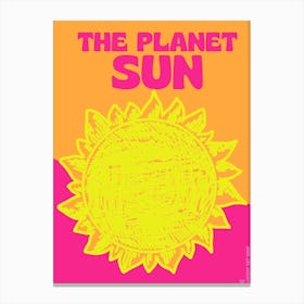 The Planet Sun Canvas Print