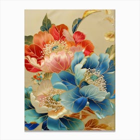 Japanese Floral Painting 2 Canvas Print