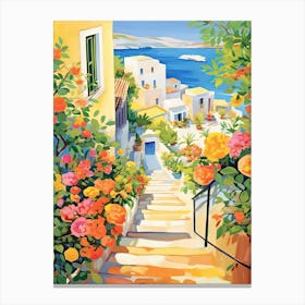 Crete Greece  Vintage 2 Canvas Print