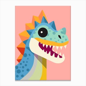 Colourful Dinosaur Stegoceras 3 Canvas Print