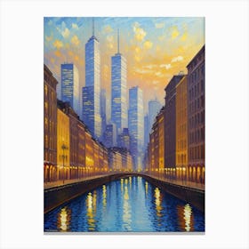 City At Night 4 Canvas Print