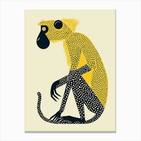Yellow Baboon 1 Canvas Print