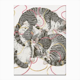 Sleeping Cats Canvas Print