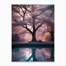 Pink Trees In Infrared Print Canvas Print