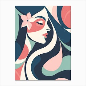 Abstract Woman'S Face 24 Canvas Print