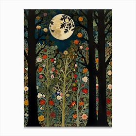 William Morris Moonlight In The Forest 54 Canvas Print