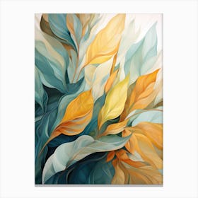 Abstract Leaves Canvas Print