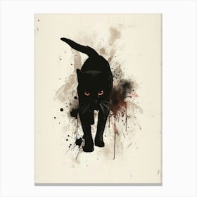 Black Cat Canvas Print 3 Canvas Print