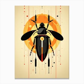 Beetle Minimalist Abstract 2 Canvas Print