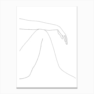 Minimalist Nude Arm Canvas Print