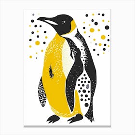 Yellow Emperor Penguin 4 Canvas Print