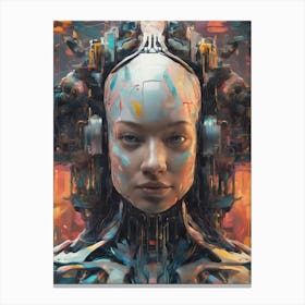 Futuristic Woman Canvas Print