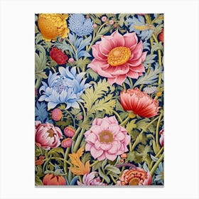 William Morris Floral Wallpaper Canvas Print