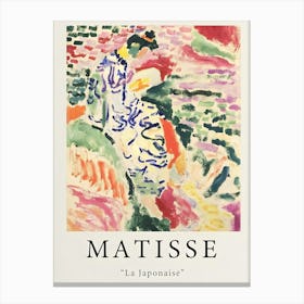 Matisse La Japonaise Canvas Print