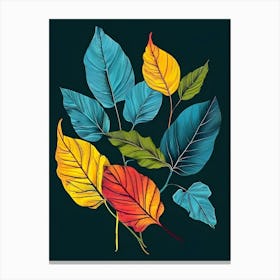 Colorful Leaves Canvas Print Canvas Print