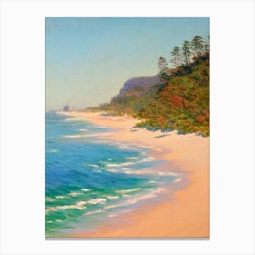 Burleigh Heads Beach Australia Monet Style Canvas Print