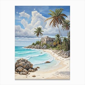 Tulum Beach 1 Canvas Print