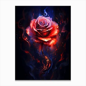 Rose Of Fire Canvas Print