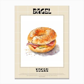 Vegan Bagel 2 Canvas Print