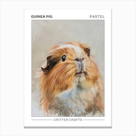 Guinea Pig Pastel Watercolour 2 Poster Canvas Print