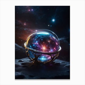 Crystal Ball In Space Canvas Print