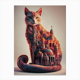 Cat In The City 1 Canvas Print