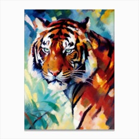Tiger Watercolor Painting Canvas Print