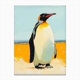 King Penguin Salisbury Plain Colour Block Painting 3 Canvas Print