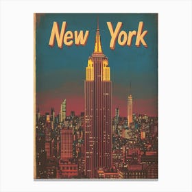 Aihrgdesign A Vintage Travel Poster Of New York 2 Canvas Print