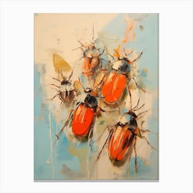 Beetle Abstract Geometric Abstract 5 Canvas Print